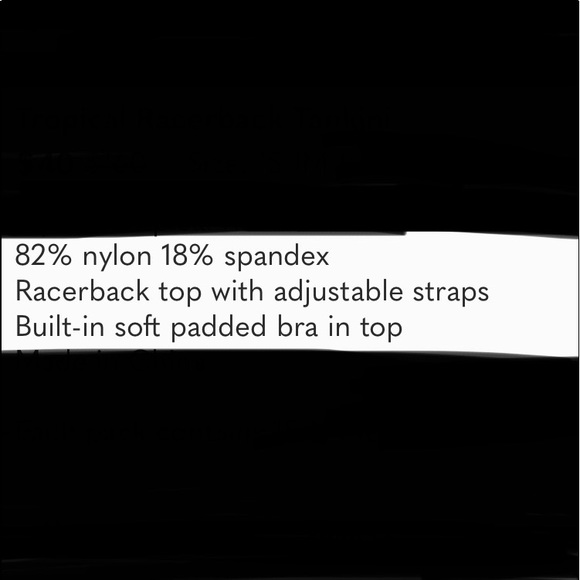 🌸🌺Tropical Racer-Back Tankini Swimsuit🌺🌸🌺🌸Boutique New🌸🌺🌸🌺 - Picture 6 of 6